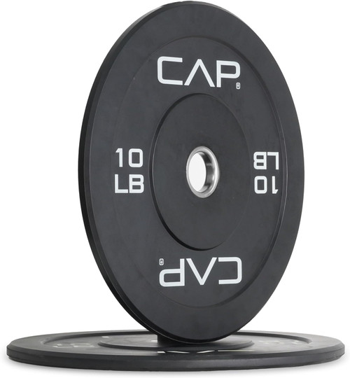 Black Rubber Olympic Bumper Plate, Multiple Options