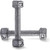 Gray Cast Iron Solid Hexagon Dumbbells Sold by Pairs, 1-120 LB Available