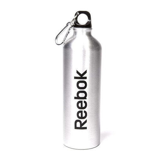 Reebok Aluminum Water Bottle with Carabiner, 750 mL