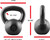 Black Hammerstone Painted Cast Iron Kettlebell, 10-80 Pounds Available