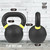 Powder Coated Kettlebells, Black Matte Kettlebell Weights for Strength Training, Conditioning and Functional Fitness