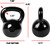 Black Enamel Coated Cast Iron Kettlebell, 10-80 lb Available