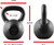 Black Hammerstone Painted Cast Iron Kettlebell, 10-80 Pounds Available