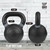 Powder Coated Kettlebells, Black Matte Kettlebell Weights for Strength Training, Conditioning and Functional Fitness