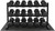 Rubber Coated Hex 5 - 120lb Dumbbell Set with 3-tier Rack and Mat, Multiple Options