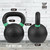 Powder Coated Kettlebells, Black Matte Kettlebell Weights for Strength Training, Conditioning and Functional Fitness