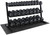 Rubber Coated Hex 5 - 75lb Dumbbell Set with 3-tier Rack and Mat, Multiple Options