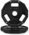 12-Sided Rubber Coated Grip Plate, 2-Inch Olympic Weight Plate, Black