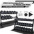 Rubber Coated Hex 5 - 100lb Dumbbell Set with 3-tier Rack and Mat, Multiple Options