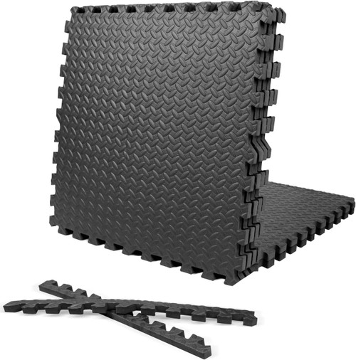 1/2" Thickness  24" X 24" Interlocking Soft Foam Puzzle Exercise, Floor, Equipment Mats