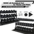 Rubber Coated Hex 5 - 120lb Dumbbell Set with 3-tier Rack and Mat, Multiple Options