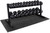 Rubber Hex 5 - 50LB Dumbbell Set with 2-Tier Rack and Mat, Multiple Options