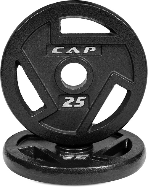 Cast Iron 2-Inch Olympic Grip Plate - Multiple Choices Available, Charcoal