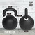 Powder Coated Kettlebells, Black Matte Kettlebell Weights for Strength Training, Conditioning and Functional Fitness