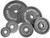 2-Inch Charcoal Solid Cast Iron Olympic Weight Plates, Multiple Sizes