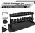 Rubber Hex 5 - 50LB Dumbbell Set with 2-Tier Rack and Mat, Multiple Options