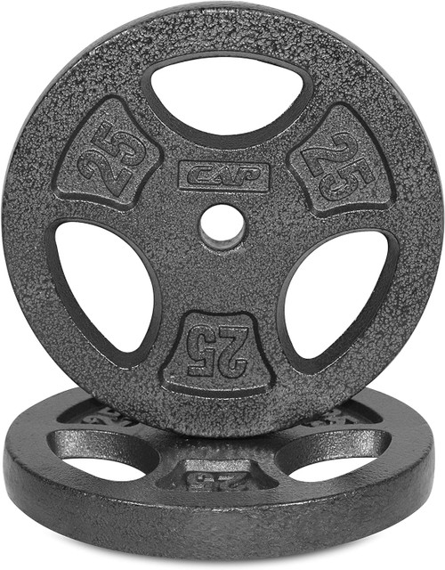 1-Inch Standard Cast Iron Grip Plate, Multiple Sizes Available, Charcoal