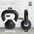 Powder Coated Kettlebells, Black Matte Kettlebell Weights for Strength Training, Conditioning and Functional Fitness