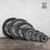 2-Inch Charcoal Solid Cast Iron Olympic Weight Plates, Multiple Sizes