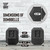 Rubber Encased Hex Dumbbells with Rubber Grip Contoured Handle, Multiple Options