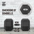 Rubber Encased Hex Dumbbells with Rubber Grip Contoured Handle, Multiple Options