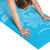 Close up of Tone Fitness Yoga Mat with Floral Pattern, Teal