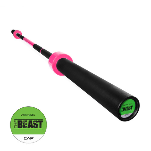 CAP Custom "THE BEAST" Olympic Lifting Bar, Bubblegum Pink