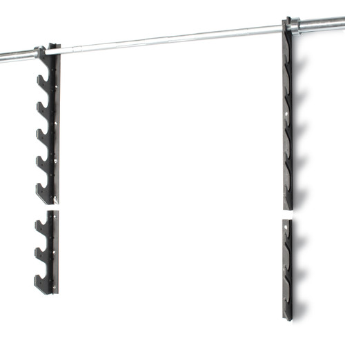 CAP 6 Horizontal Bar Storage Wall Rack on top and CAP 3 Horizontal Bar Storage Wall Rack on bottom