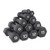 Black Neoprene Dumbbells Non-Slip & Hex Shape, Great for Strength Building & Weight Loss, Perfect for Training Studio