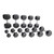 CAP+ 550 Rubber Hex Dumbbell Set & Storage Rack combo