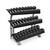 CAP+ 1050lb Rubber Hex Dumbbell Set & Storage Rack Combo